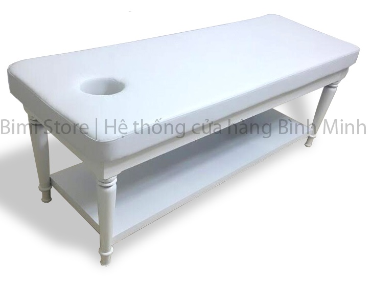 giường mát xa gỗ thông gác liền bm 05gt